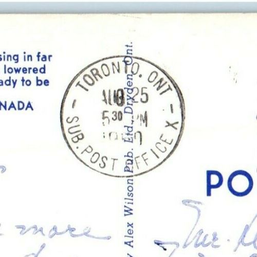 1959 Goldin Hind Montreal Boat Welland Ontario Canada CA Vintage Postcard