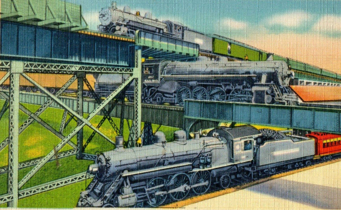 1938 Is Two Over One Railroad Fare? Richmond Virginia VA Posted Postcard