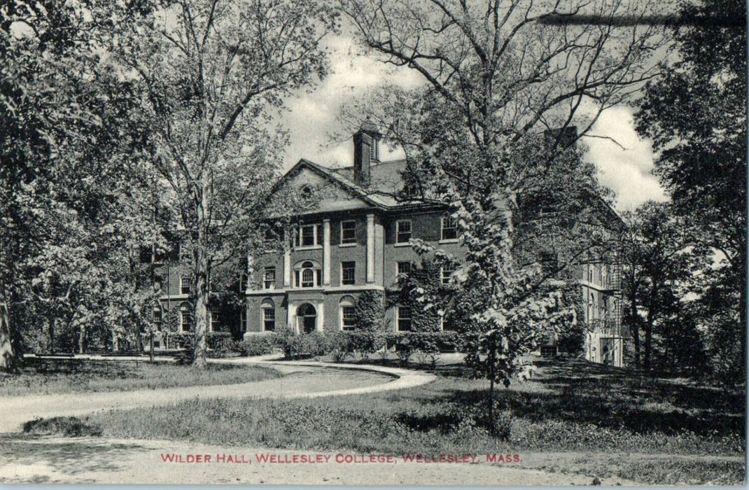 1916 Wilder Hall, Wellesley College, Wellesley Massachusetts MA Posted Postcard