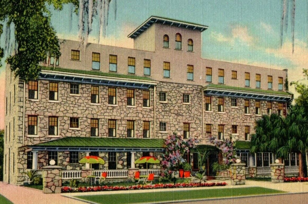 c1930's The Ridgewood Hotel Building View Daytona Beach Florida FL Postcard