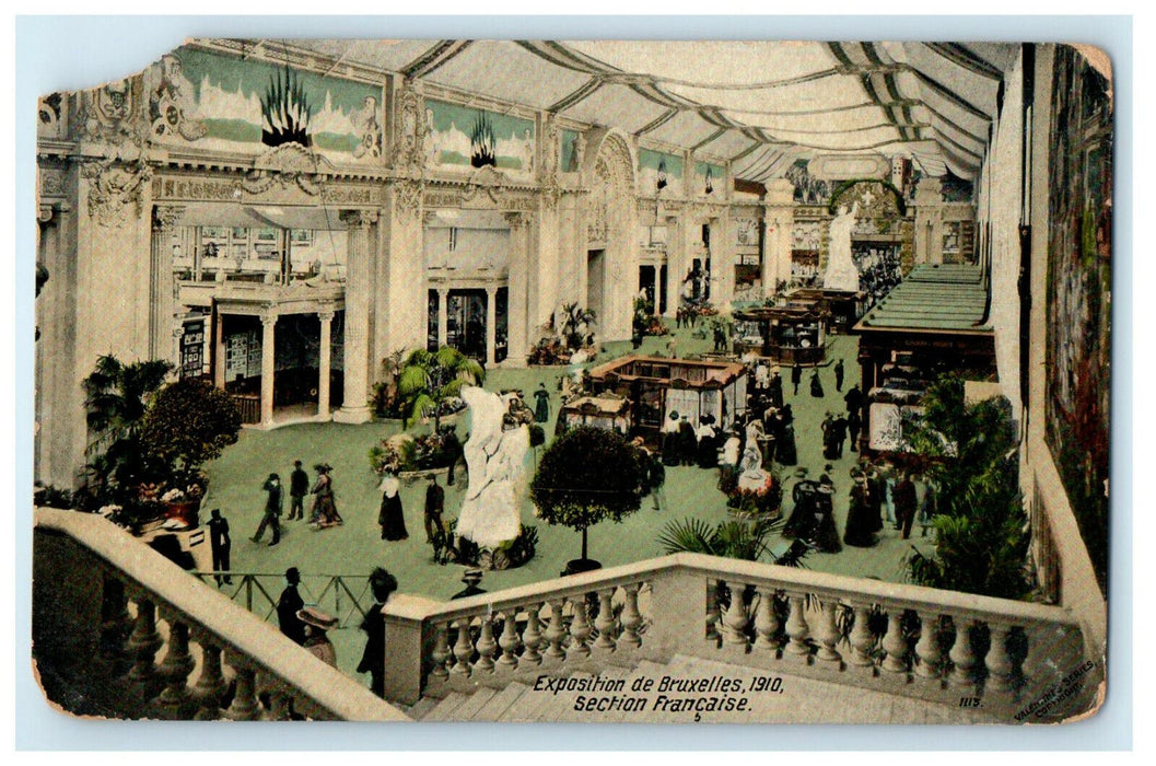 1910 Exposition De Bruxelles Section Francaise Unposted Antique Postcard