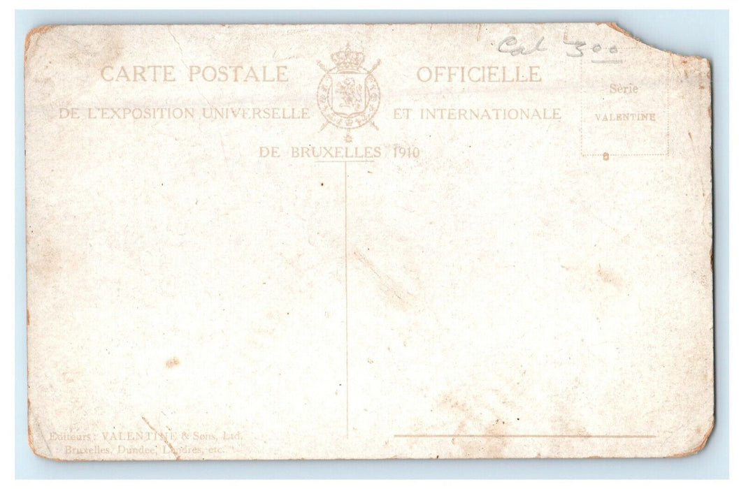 1910 Exposition De Bruxelles Section Francaise Unposted Antique Postcard