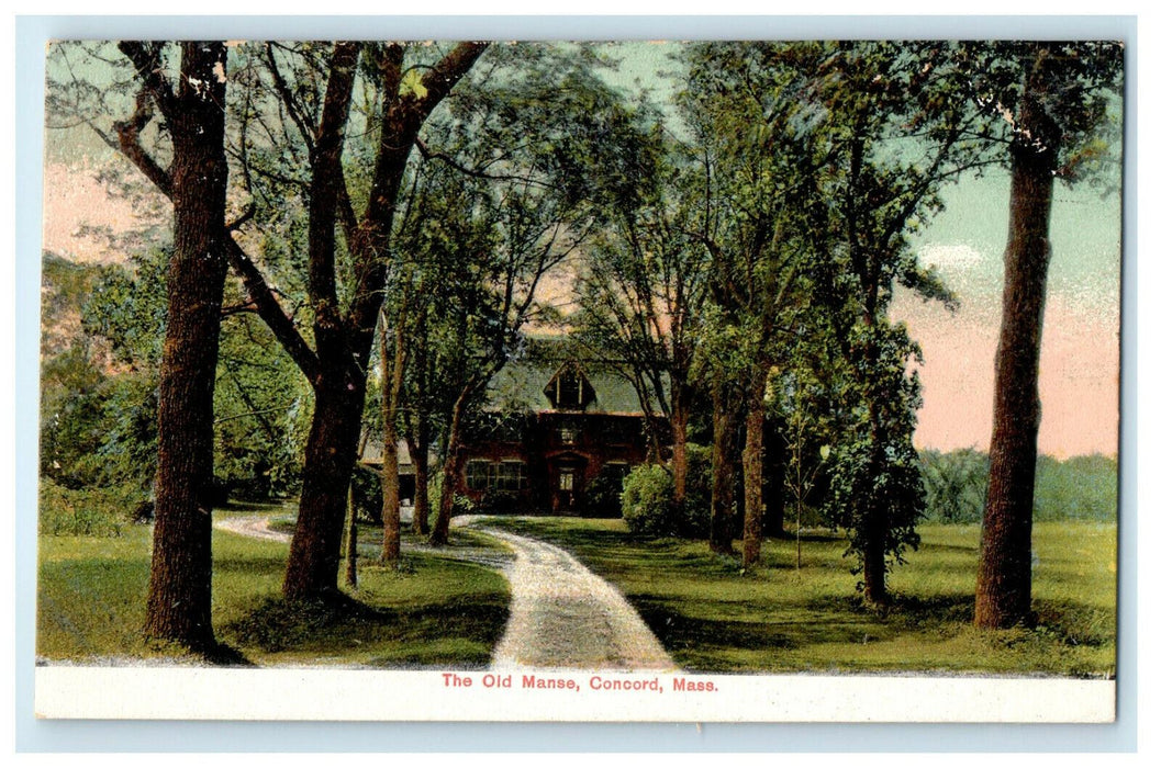 c1905s Trees View, The Old Manse, Concord, Massachusetts MA Unposted Postcard