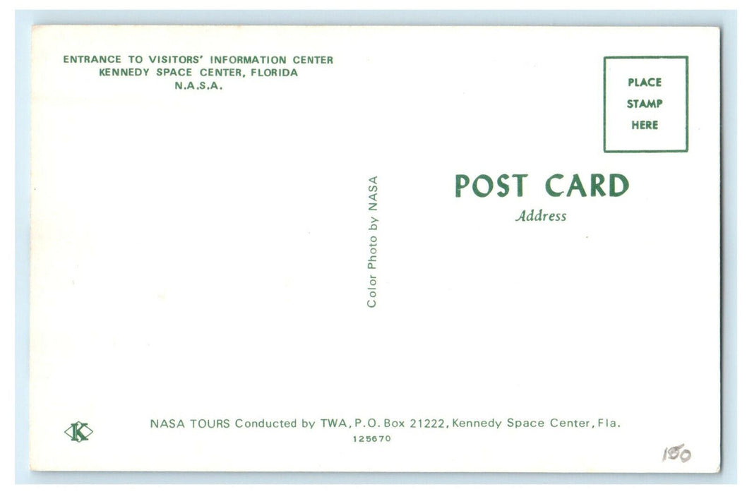 c1960s N.A.S.A. Information Center, Kennedy Space Center Florida FL Postcard