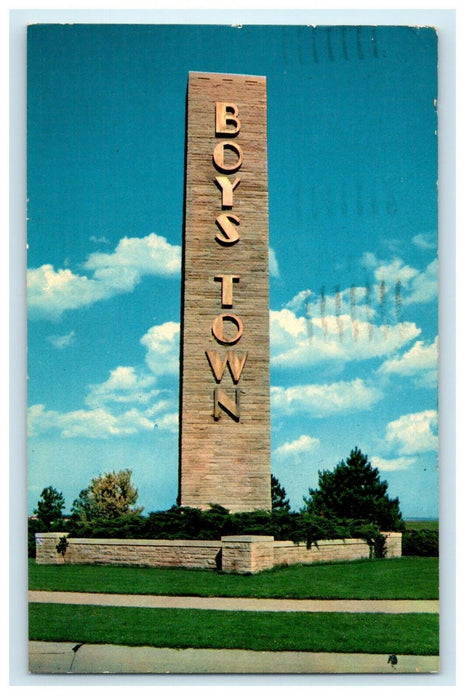 1965 Boys Town NE, Home For Boys School City Father Edward J. Flanagan Postcard