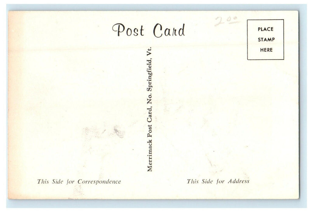 The U.S Post Office Building Street View Manchester Massachusetts MA Postcard