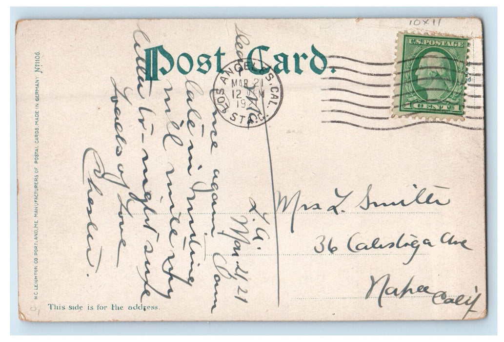 1921 Art Building Yale University New Haven Connecticut CT Posted Postcard