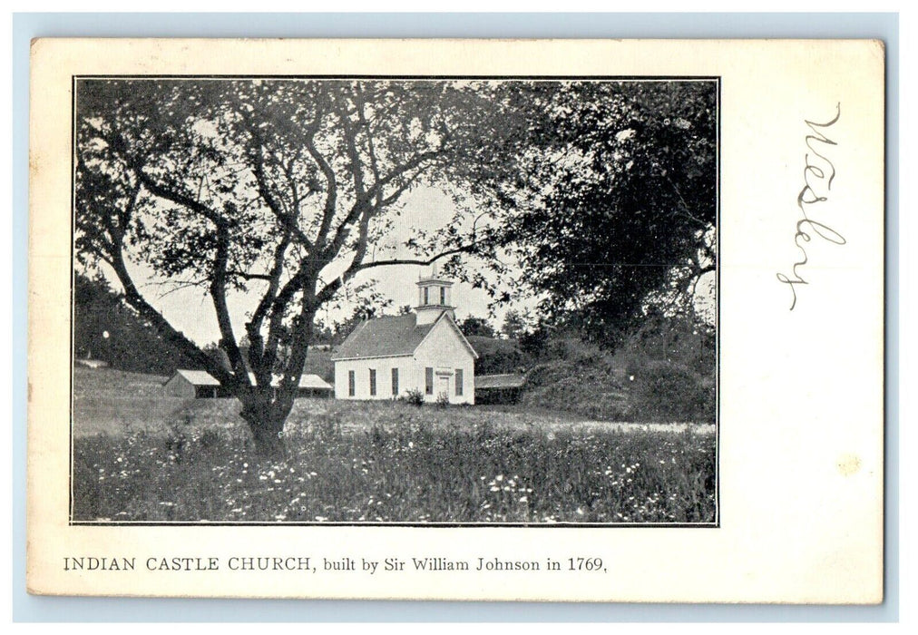 1907 Indian Castle Church Saint Johnsville New York NY Antique Postcard
