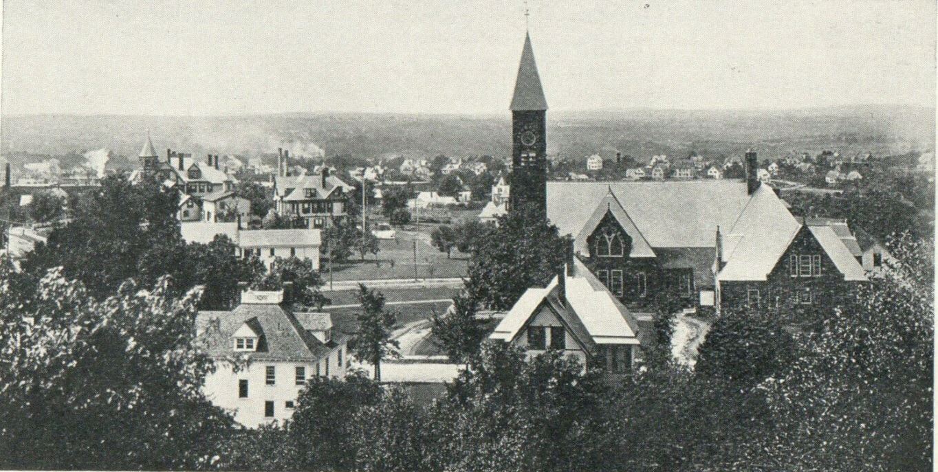 c1905s Bird's Eye View, Gardner, Massachusetts MA Antique Unposted Postcard