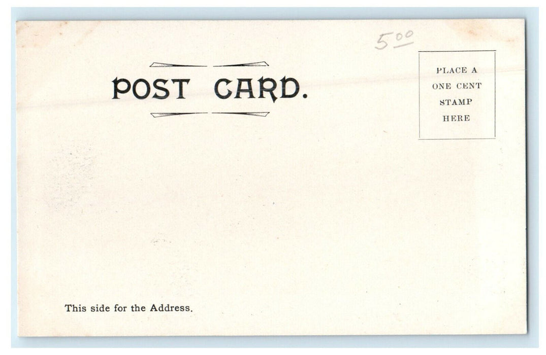 c1905s Bird's Eye View, Gardner, Massachusetts MA Antique Unposted Postcard