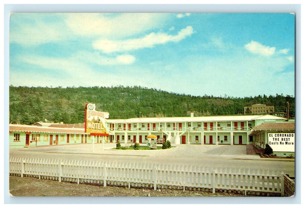 c1950 El Coronado Motel, Gateway to Grand Canyon, Williams Arizona Postcard