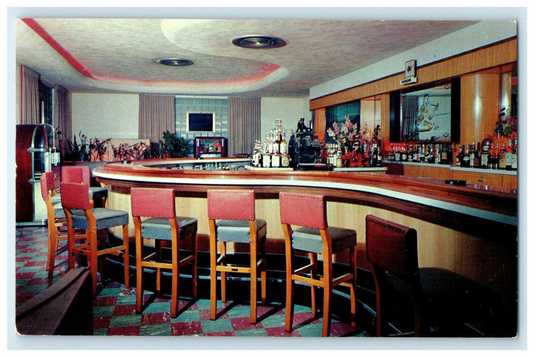 c1960 Alamo Plaza Motel Restaurant Tomahawk Wisconsin WI Advertising Postcard