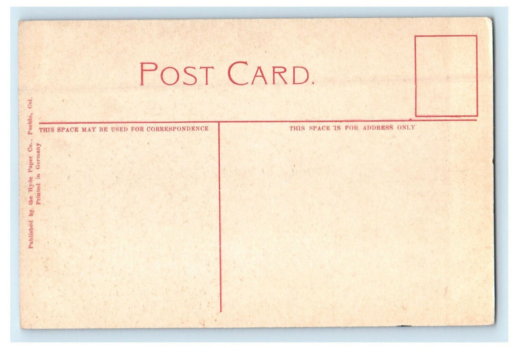 c1910 Gateway to City Park, Pueblo, Colorado CO Antique Postcard
