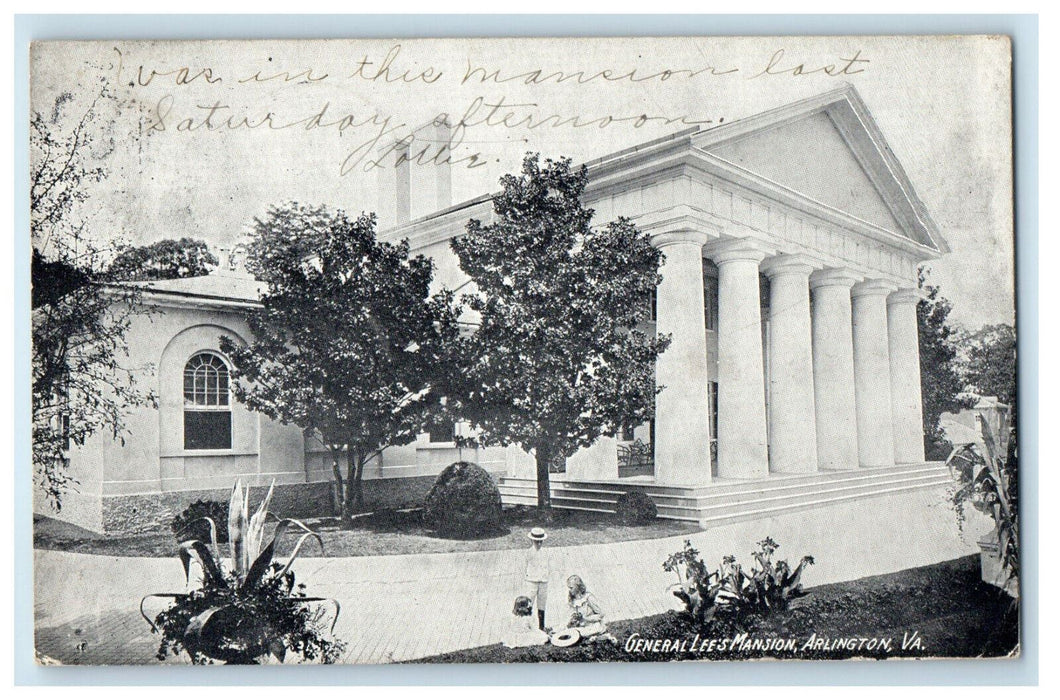 1909 General Lee's Mansion Arlington VA Washington DC I & M Ottenheimer Postcard