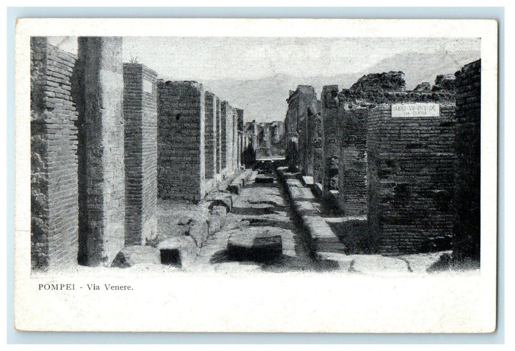 c1910's Pompei Via Venere Italy Unposted Antique Postcard