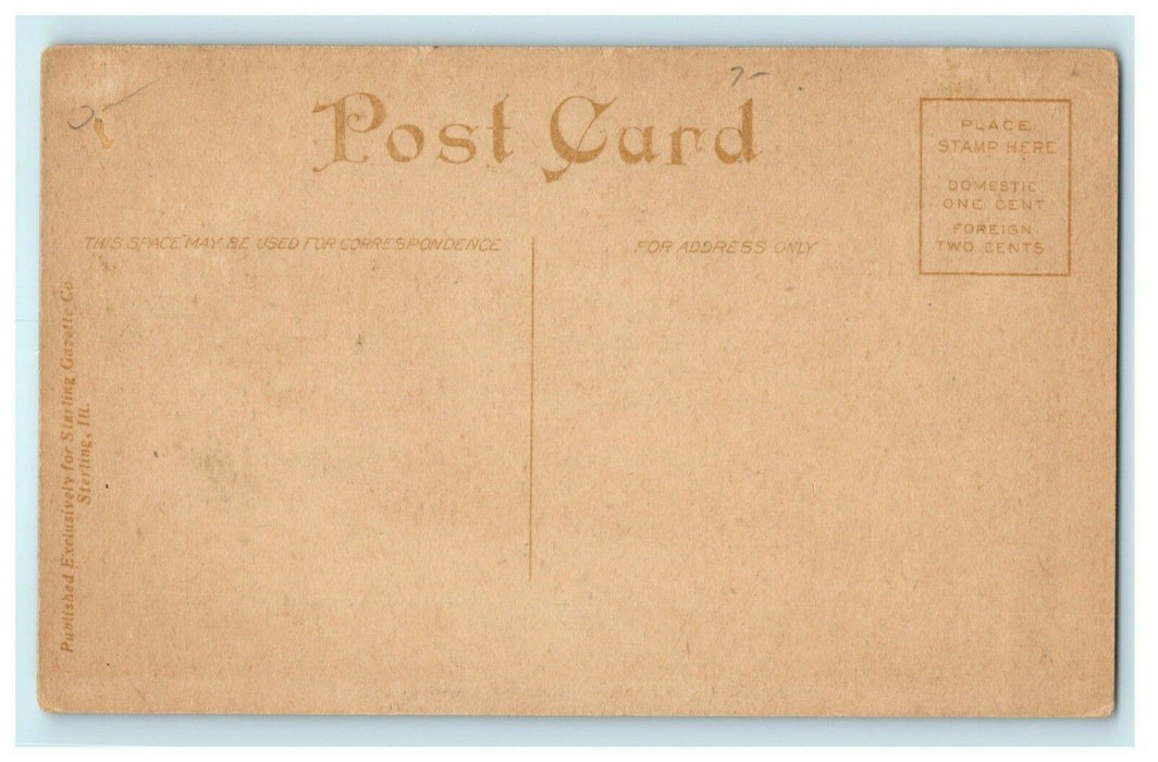Coon Creek Bridge Near Prophetstown Illinois c1910 Vintage Antique Postcard