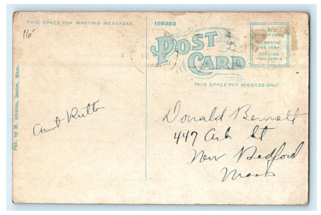1912 The Whip Paragon Park Nantasket Beach, Massachusetts MA Postcard