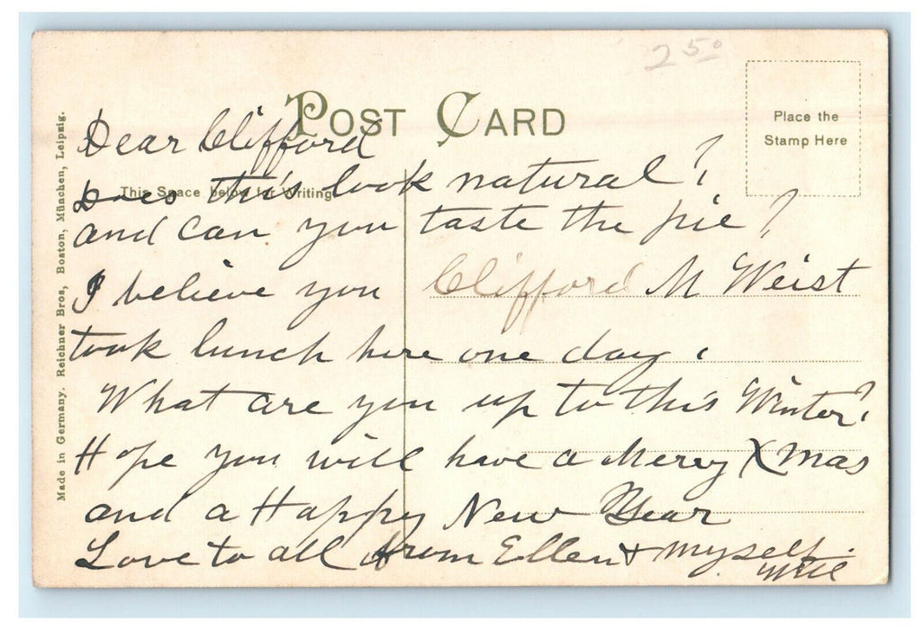 c1910s Pie Alley, Newsboy's Lounging Quarters, Boston, Massachusetts MA Postcard