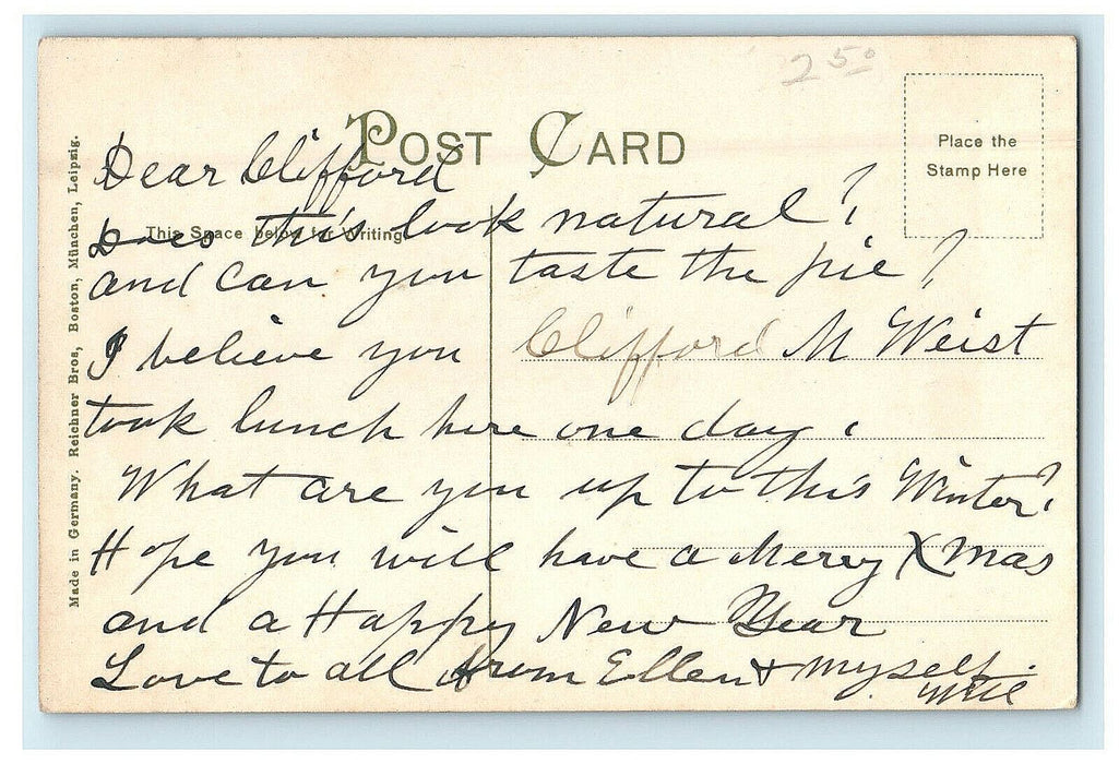 c1910s Pie Alley, Newsboy's Lounging Quarters, Boston, Massachusetts MA Postcard