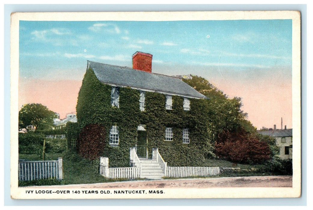 c1910 Ivy Lodge Old Mansion Nantucket Massachusetts MA Unposted Antique Postcard
