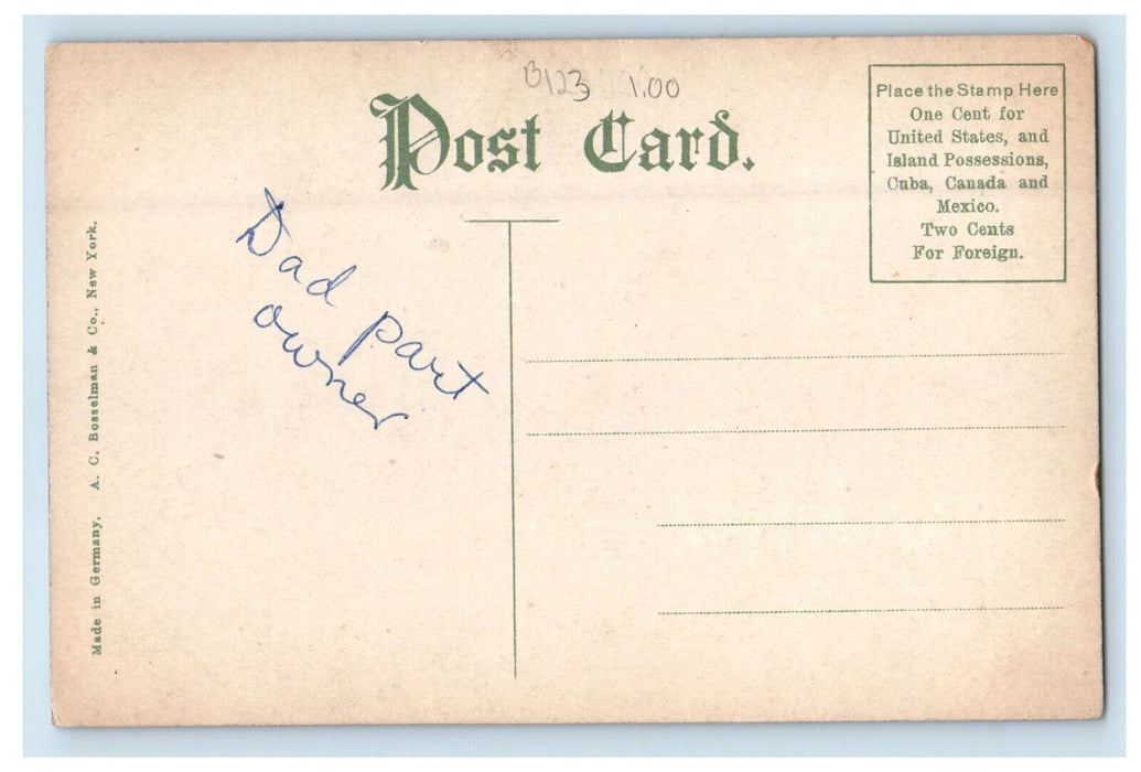 c1910 Victoria Hotel, Des Moines Iowa IA Unposted Antique Postcard