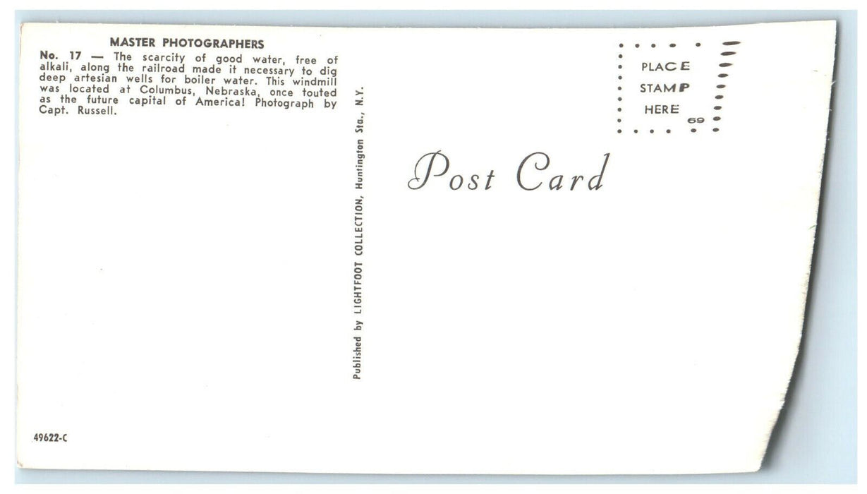 c1950 Master Photographers The Windmill Located in Columbus Nebraska NE Postcard