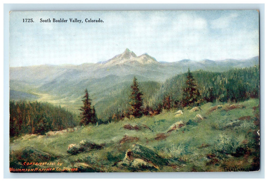 c1910 South Boulder Valley, Colorado CO Unposted Antique Postcard