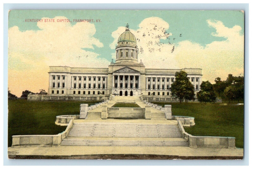 1916 Kentucky State Capitol Frankfort Kentucky KY Posted Antique Postcard