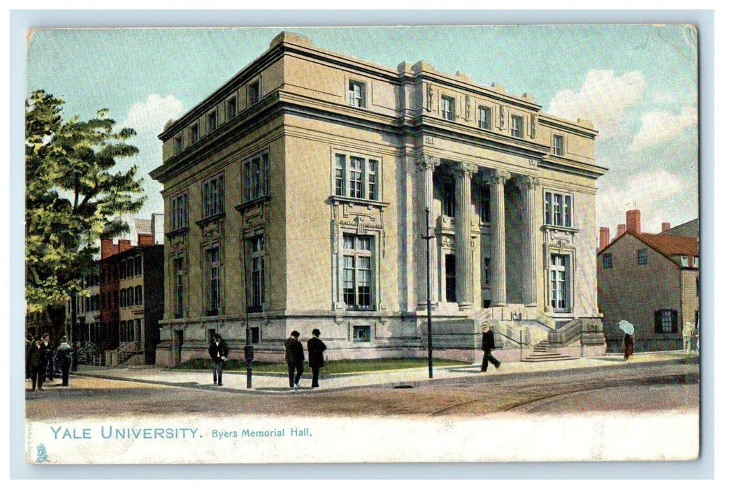 c1905 Yale University Building Byers Memorial Hall CT Tuck's Antique Postcard