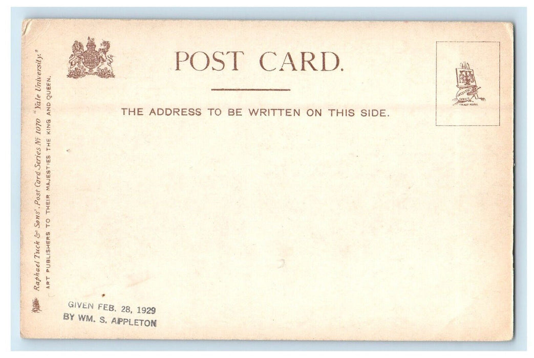 c1905 Yale University Building Byers Memorial Hall CT Tuck's Antique Postcard