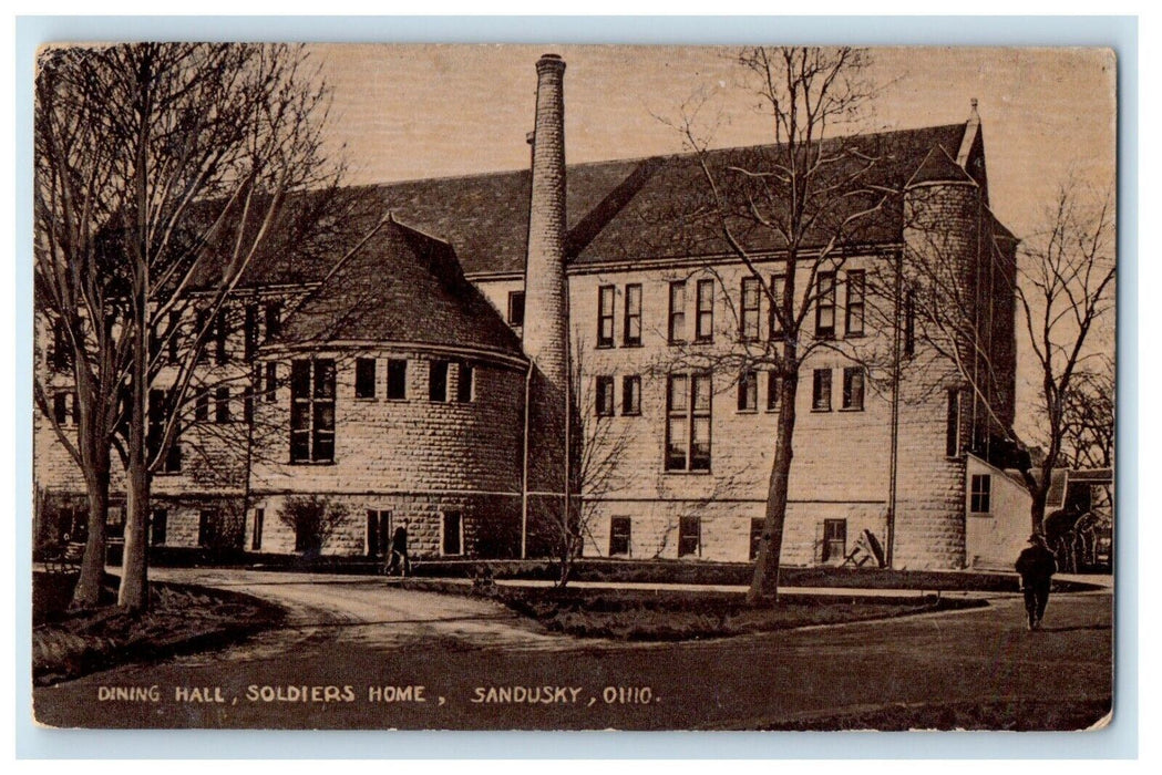 c1910's Dining Hall Soldiers Home Sandusky Ohio OH Posted Antique Postcard