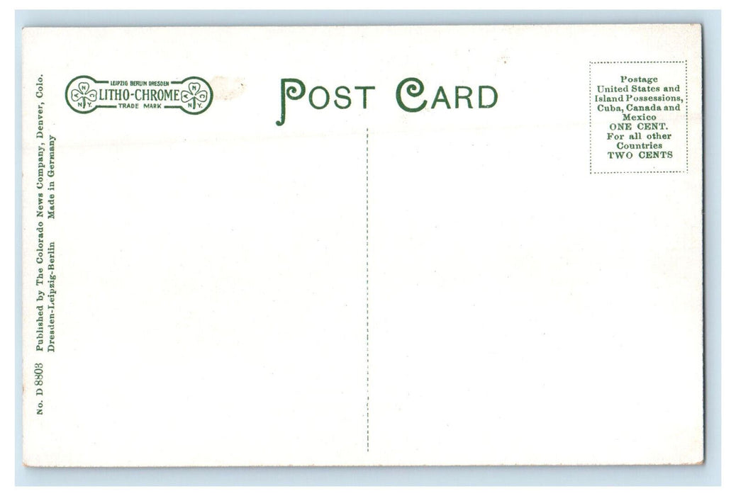 c1910 Seven Castles on the Colorado Midland Railway Unposted Antique Postcard