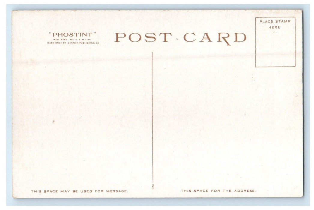c1910's View Of Pikes Peak From Fountain Qui Bouille Colorado CO Postcard