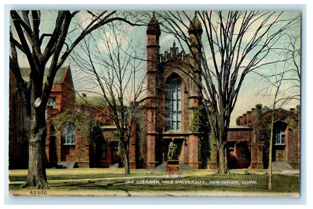 c1910 Old Library Yale University New Haven Connecticut CT Unposted Postcard