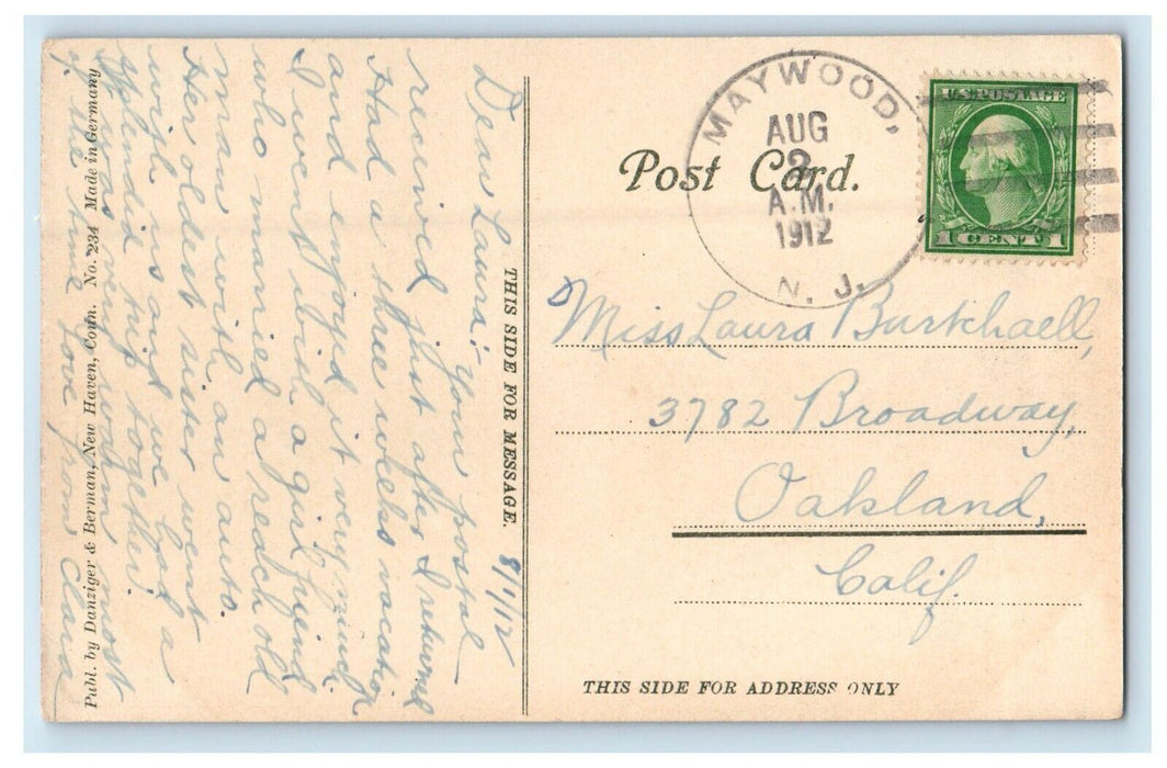 1912 Winchester Hall Sheff Biological Lab Kirtland Hall Yale University Postcard