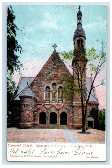 1906 Marquard Chapel, Princeton University, Princeton New Jersey NJ Postcard