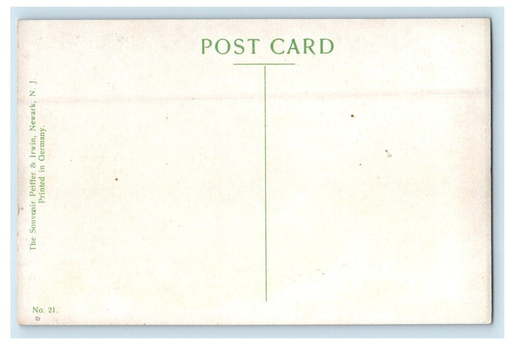 c1910's Free Public Library Building Newark New Jersey NJ Antique Postcard