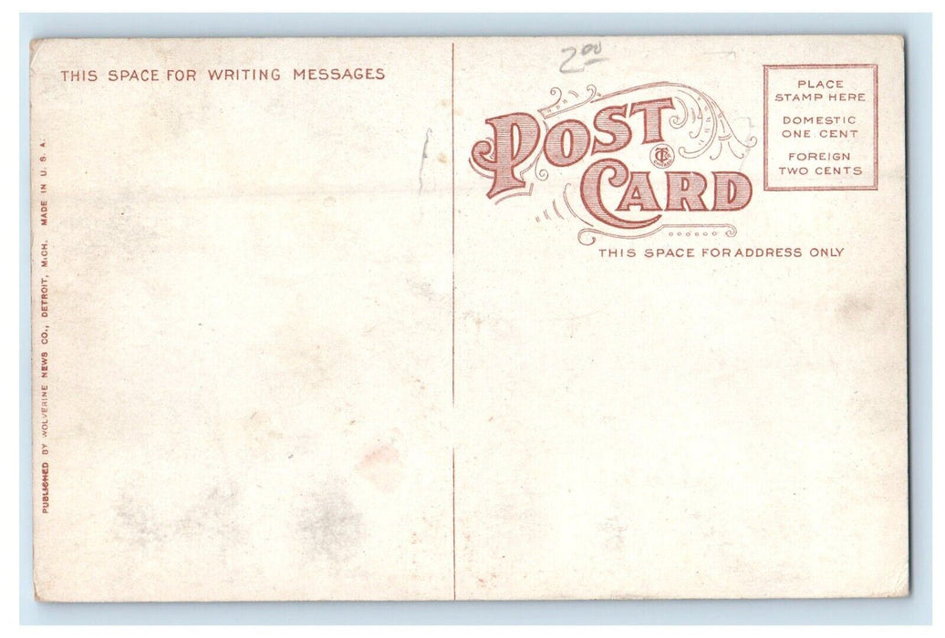 c1910's Shipping Logs In Michigan MI Unposted Antique Postcard