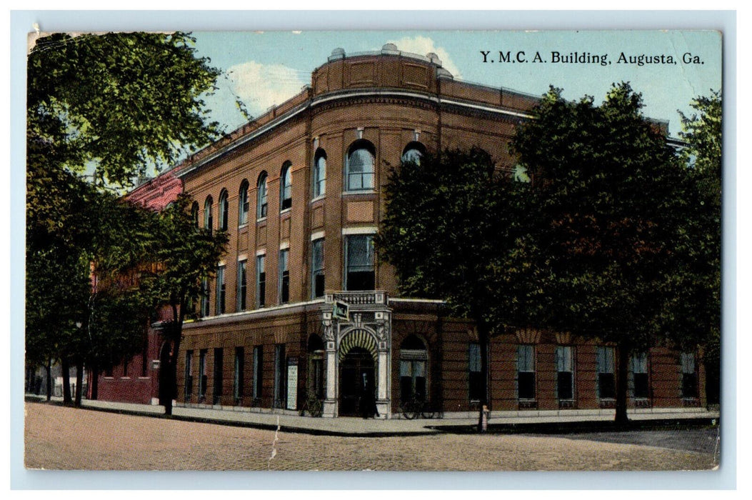 1917 YMCA Building Augusta Georgia GA Posted Antique Postcard
