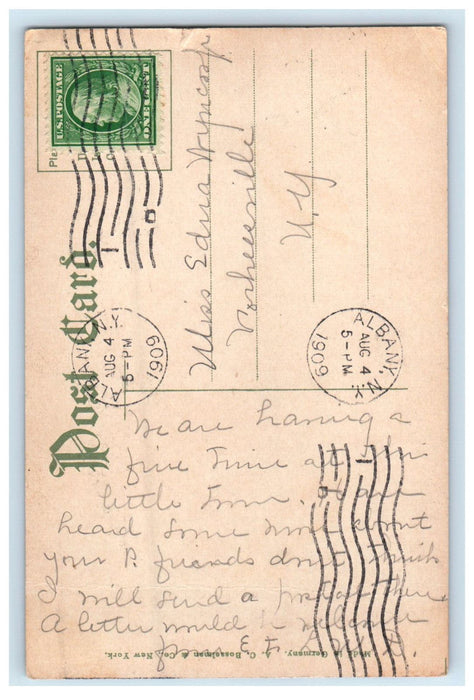 1909 State Armory, Albany New York NY Antique Posted AC Bosselman & Co. Postcard