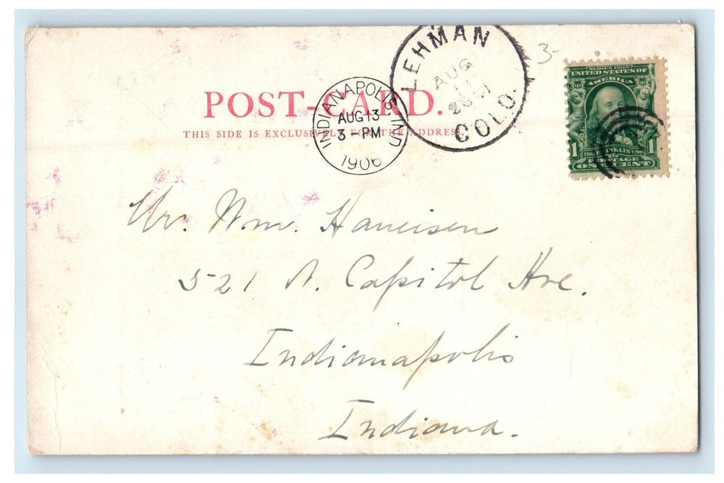 1906 Crossing The Continental Divide Moffat Line Lehman Colorado CO Postcard
