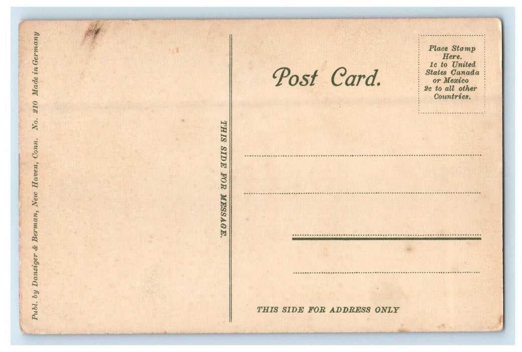 c1910's Byers Hall Sheff Vanderbilt 2nd Yale University New Haven CT Postcard
