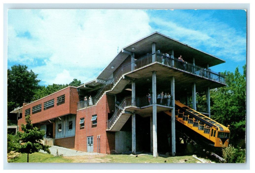 c1960s Incline Car and Station Chattanooga Tennessee TN Unposted Postcard