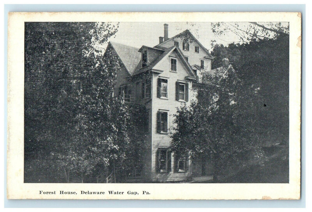 c1910's Forest House Delaware Water Gap Pennsylvania PA Antique Postcard