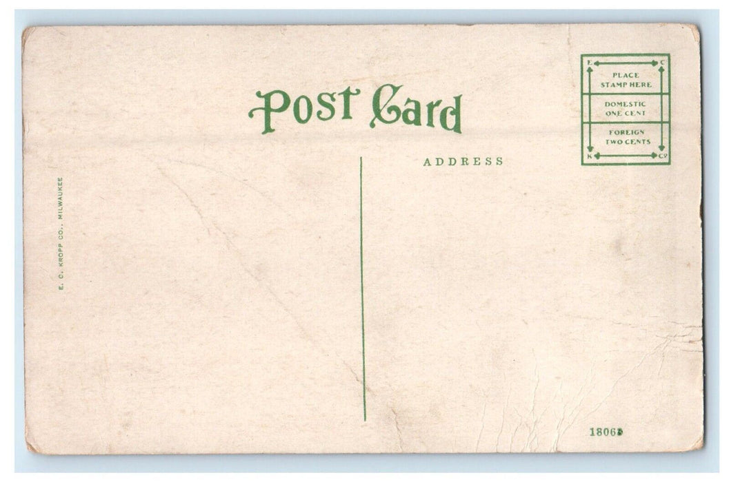 c1910's Court House Waukegan Illinois IL Unposted Antique Postcard