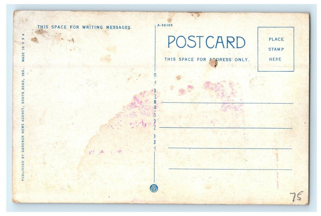 Notre Dame Indiana IN, Walsh Hall And Sorin Hall Notre Dame University Postcard