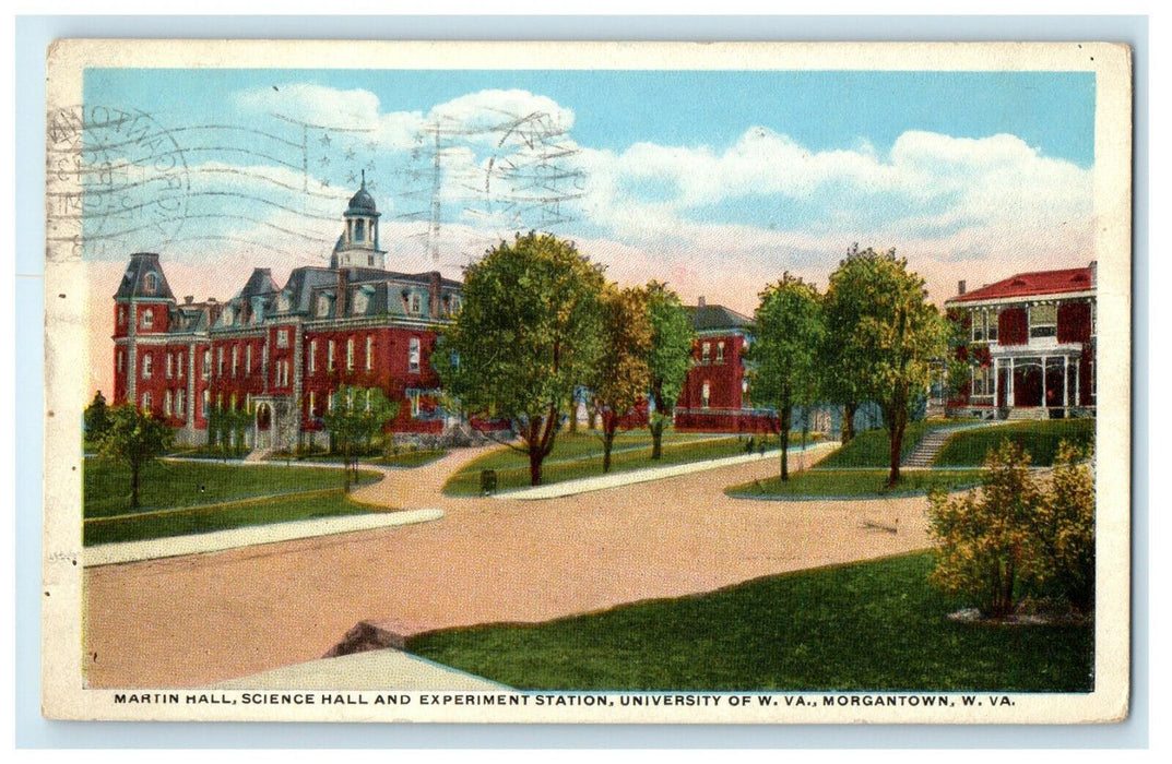 1918 University of West Virginia Morgantown West Virginia WV Antique Postcard