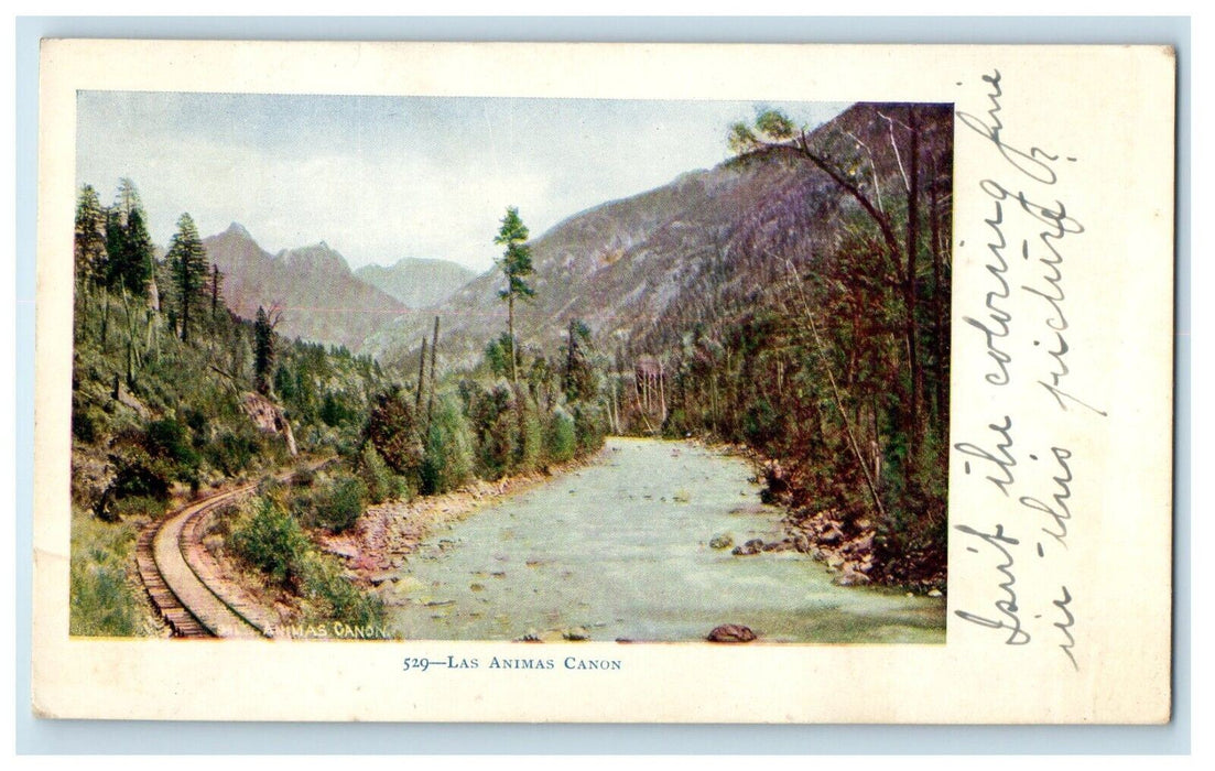 c1905 View Of Las Animas Canon Colorado CO Posted Antique Postcard