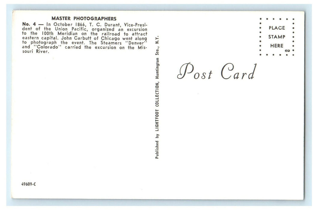 c1950 Master Photographers The Steamers Denver and Colorado Postcard