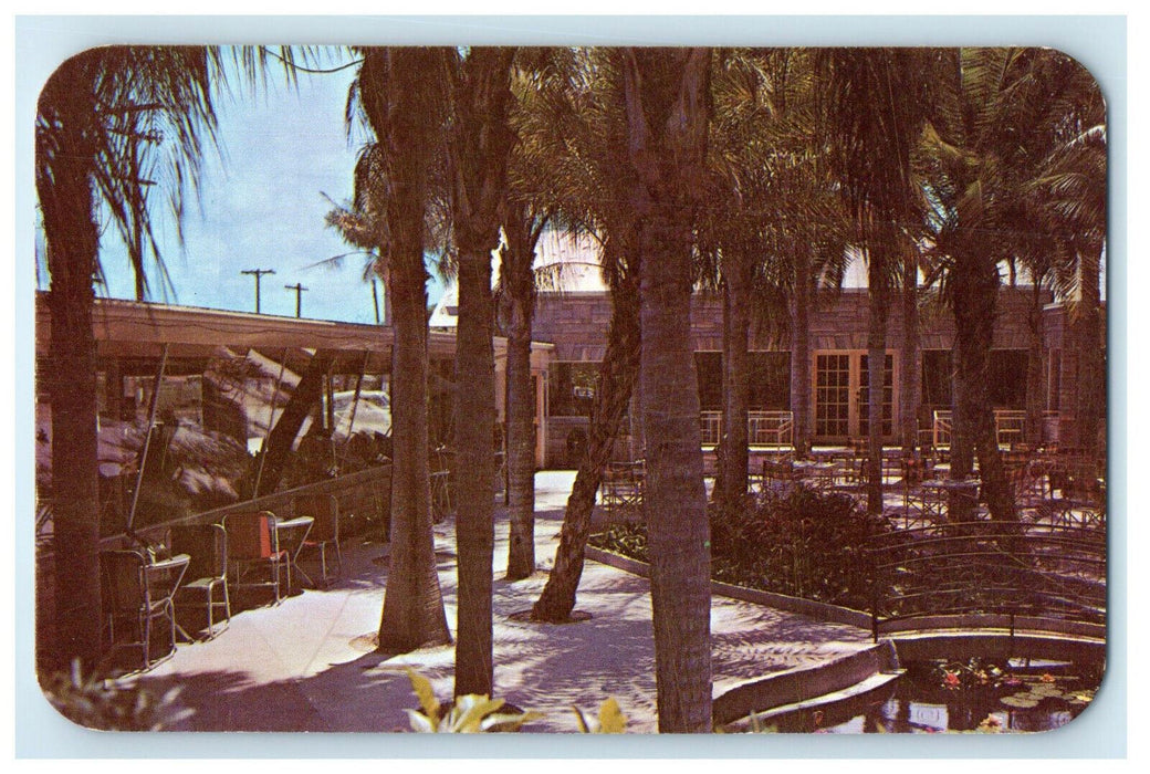 c1950 Palm Garden Restaurant Indian Rocks Road Largo, Florida FL Postcard